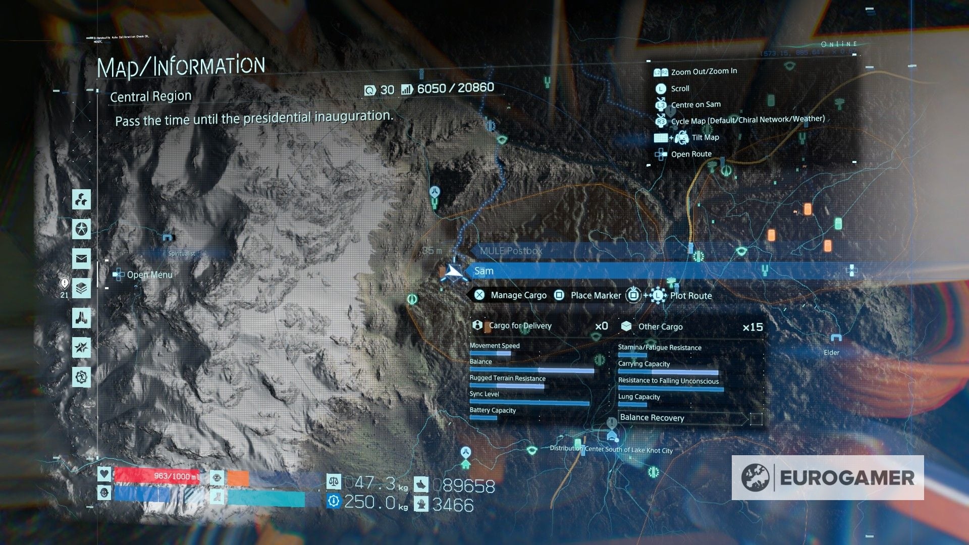 Death Stranding Memory Chip locations What 'glowing' objects mean and